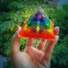 7 Chakra Orgonite Pyramid