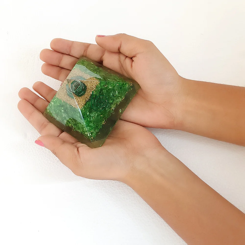 Green Aventurine Orgonite Pyramid