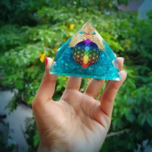 Turquoise Orgonite Pyramid