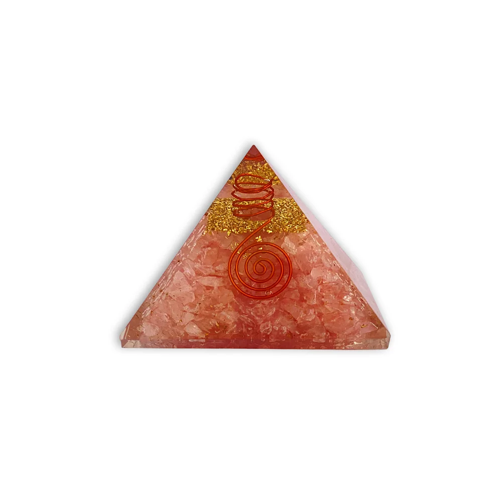 Rose Quartz Orgonite Pyramid