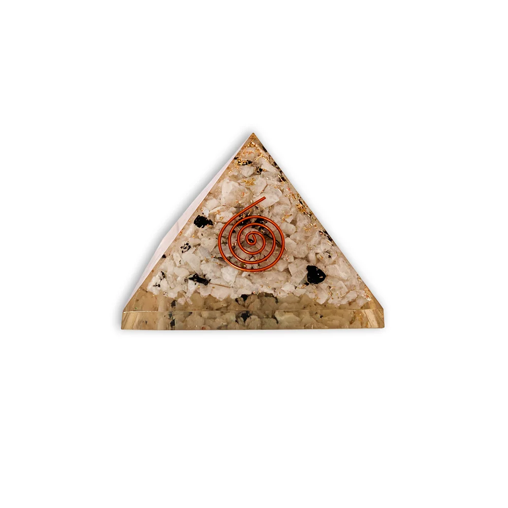 Moonstone Orgonite Pyramid