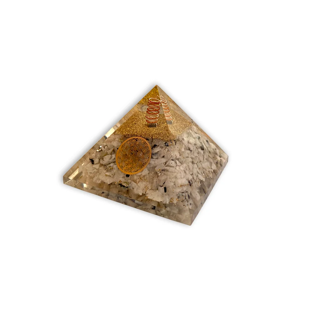 Moonstone Orgonite Pyramid