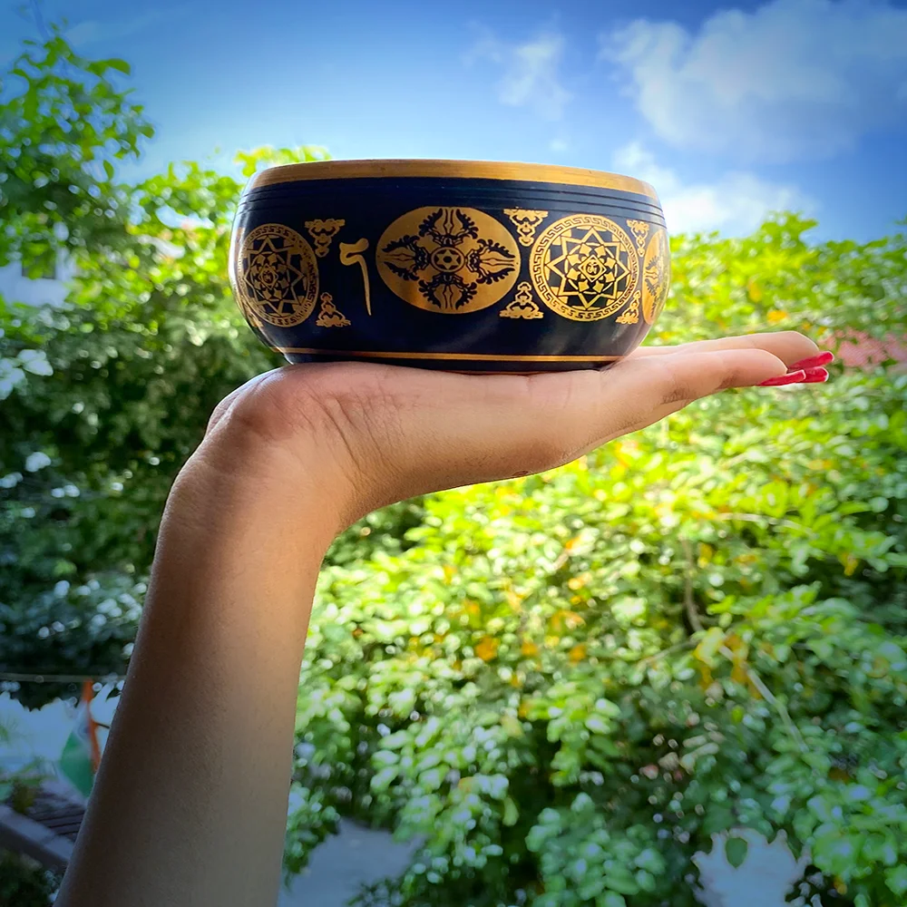 Small Black Tibetan Singing Bowl