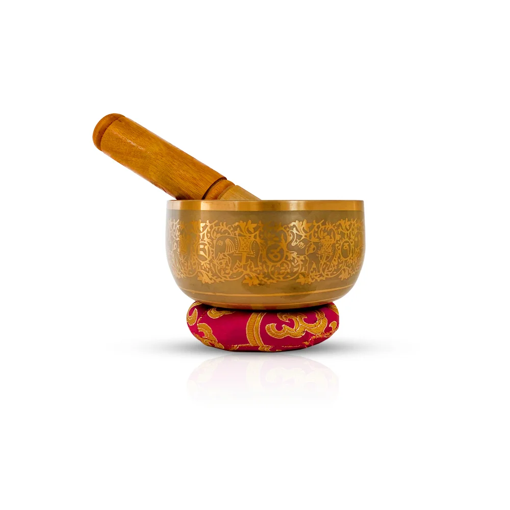 Golden Tibetan Singing Bowl