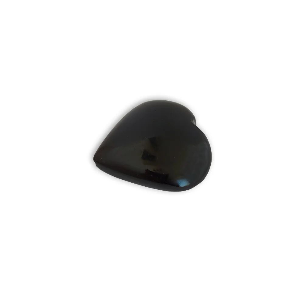 Black Obsidian Crystal Heart