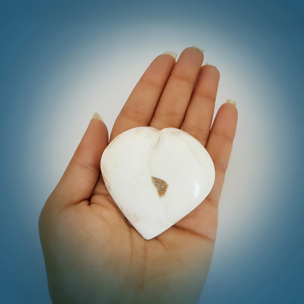 Scolecite Crystal Gemstone Heart