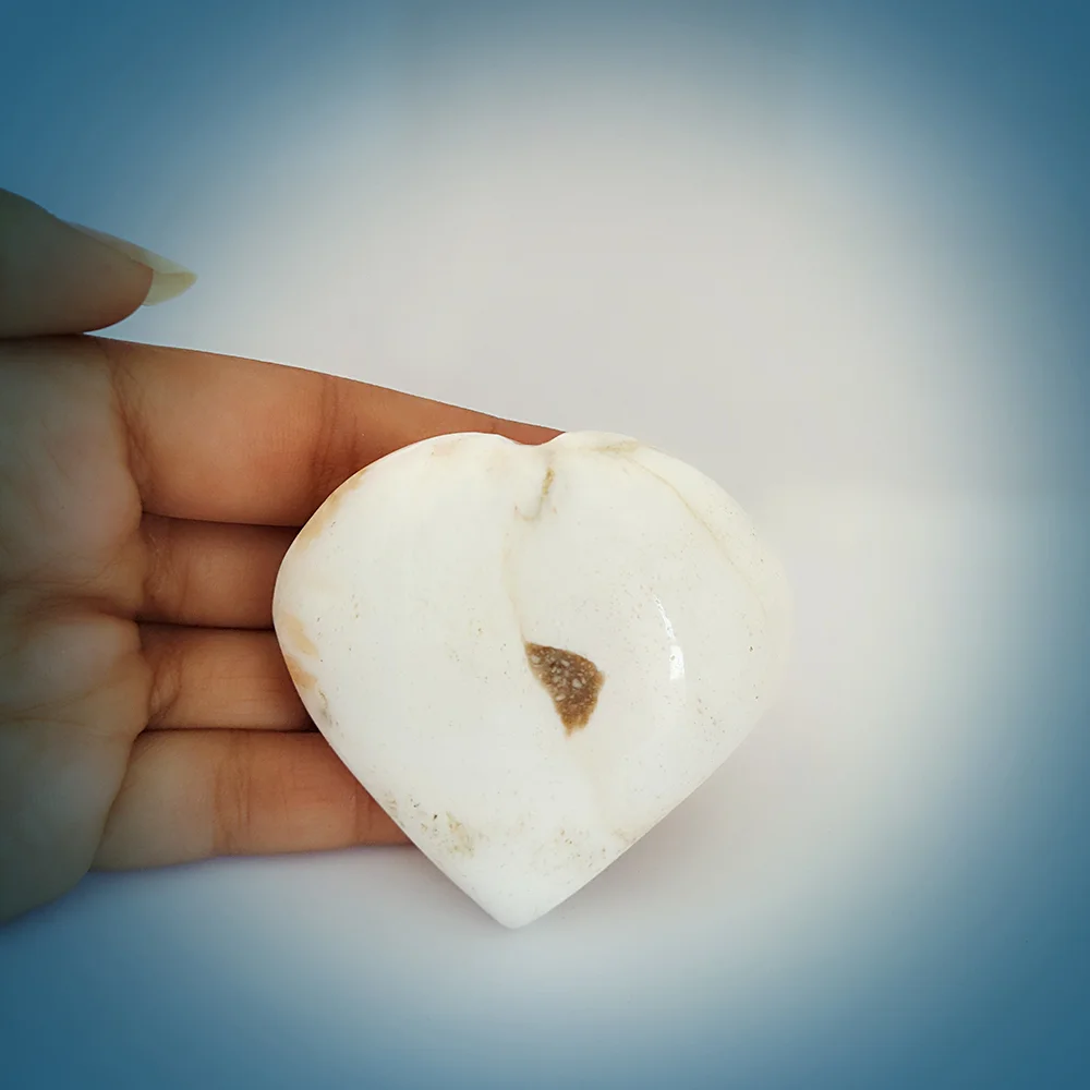 Scolecite Crystal Gemstone Heart