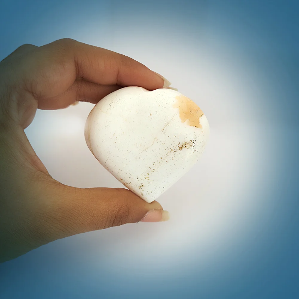 Scolecite Crystal Gemstone Heart