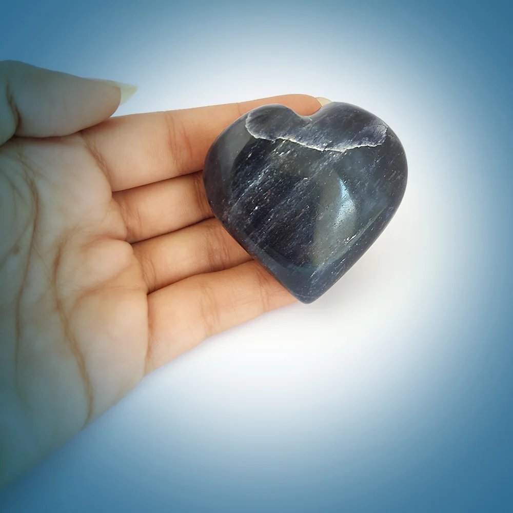 Sodalite Crystal Heart