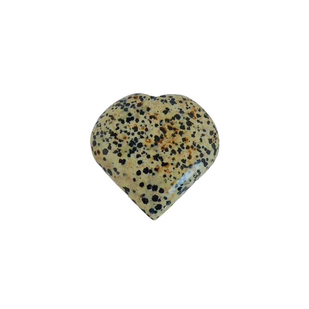 Dalmatian Jasper Gemstone Heart