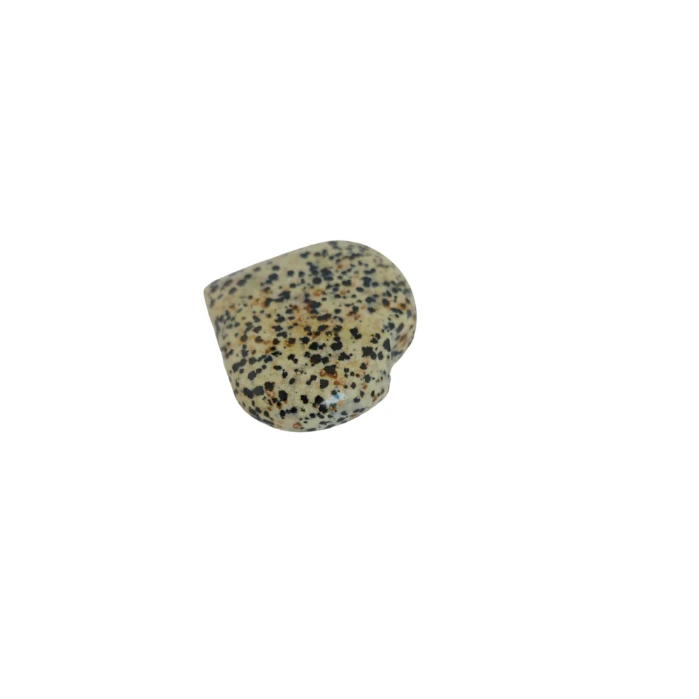 Dalmatian Jasper Gemstone Heart