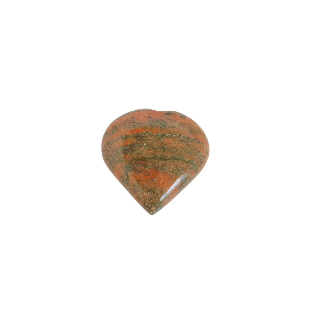 Unakite Gemstone Crystal Heart