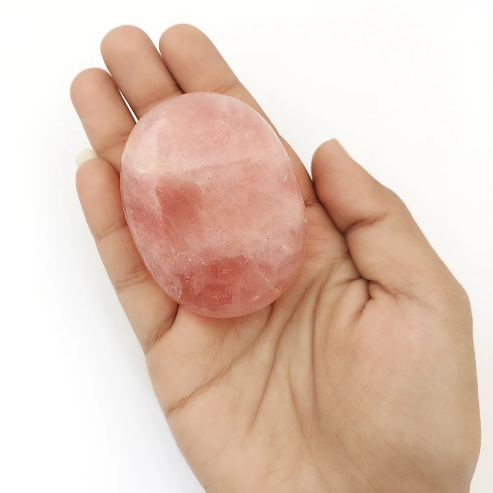 Rose Quartz Crystal Oval Ball