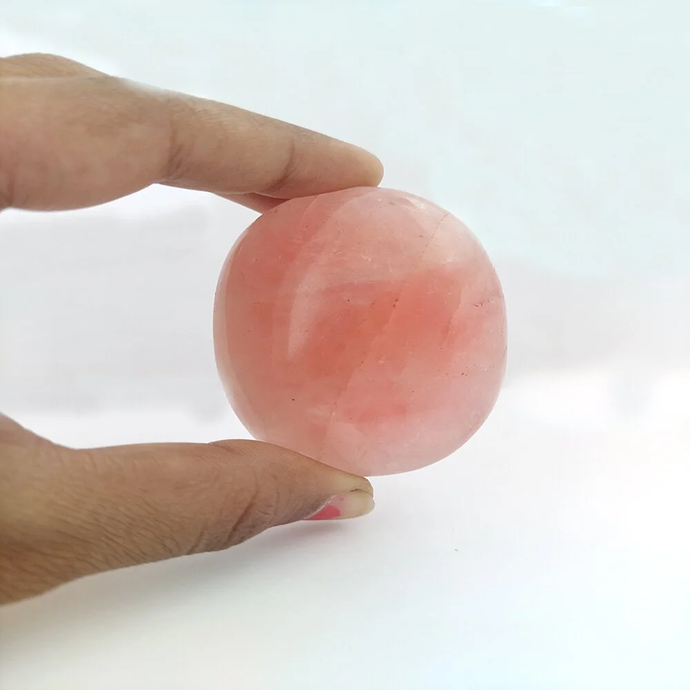 Rose Quartz Crystal Oval Ball