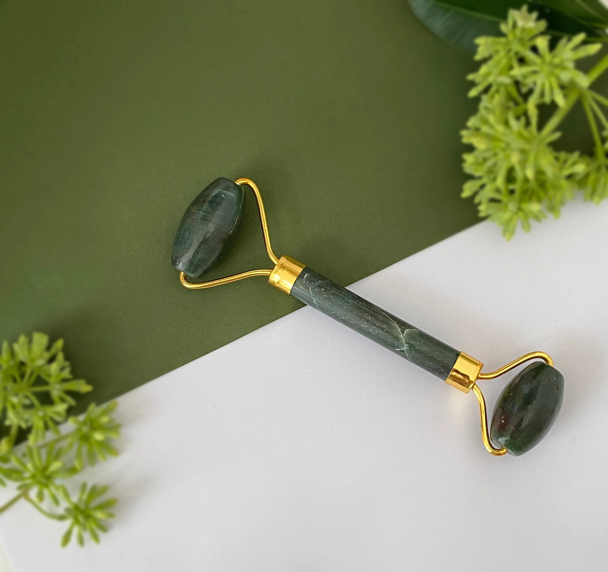 Dark Green Aventurine Crystal Massager