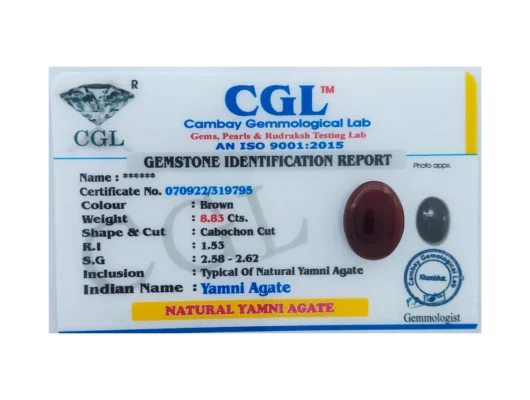 Yamni Agate Gemstone