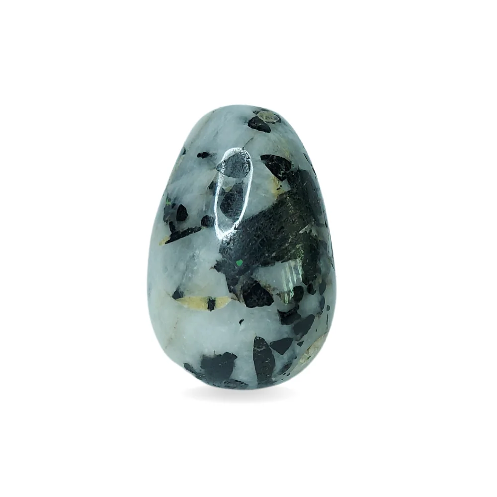 White Rainbow Moonstone Crystal Egg