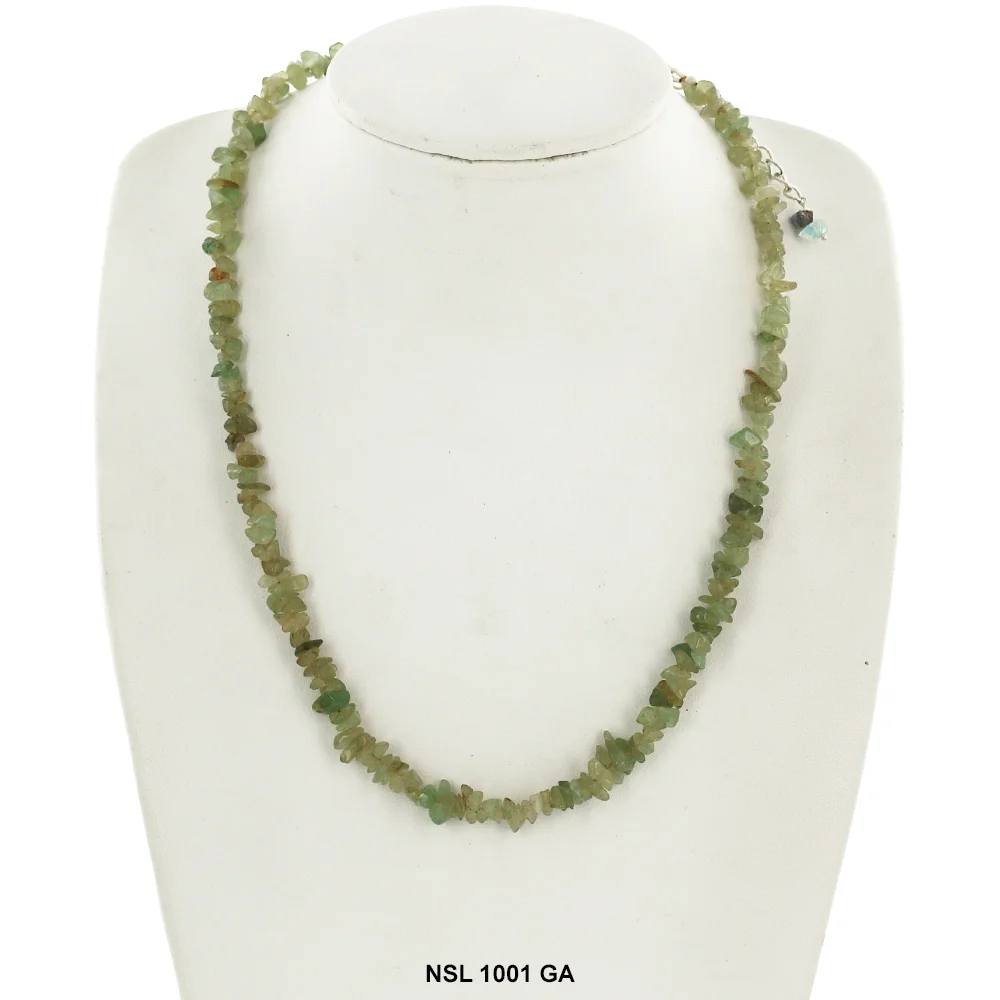 Grape Aventurine Stone Chips Necklace