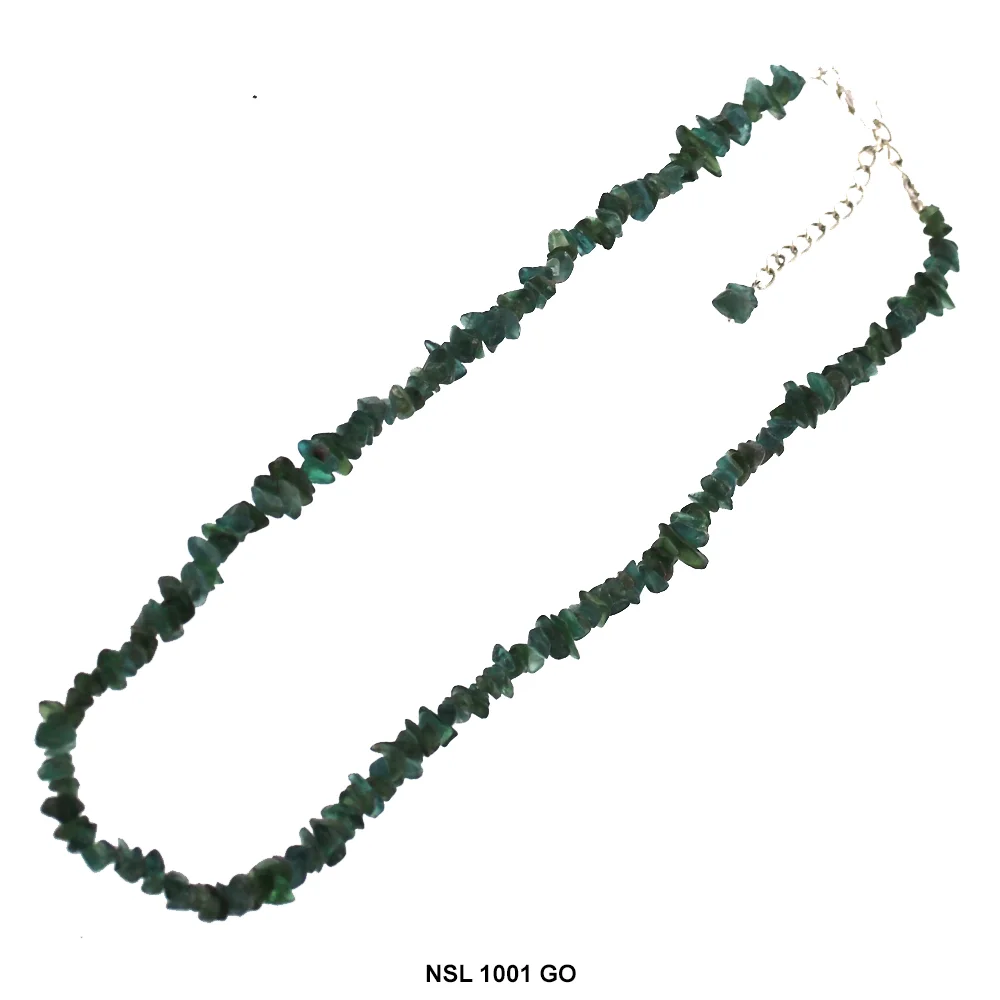 Green Onyx Chips Necklace Stone