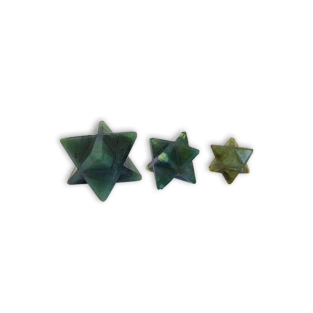Green Jasper Crystal Star Merkaba