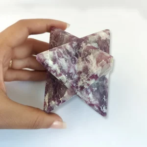 Lepidolite Gemstone Merkaba