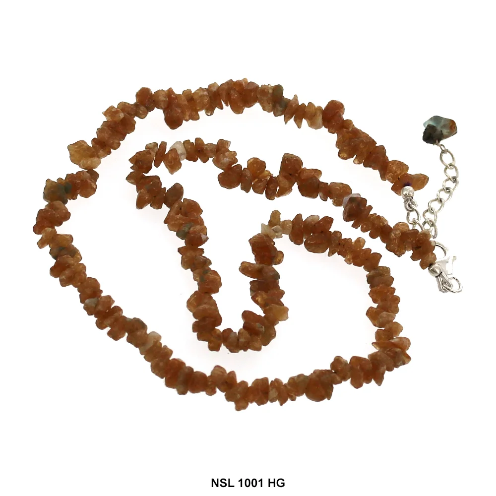 Hessonite Garnet Chips Necklace