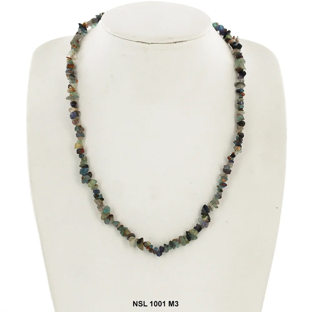Multi Color Stone Chips Necklace