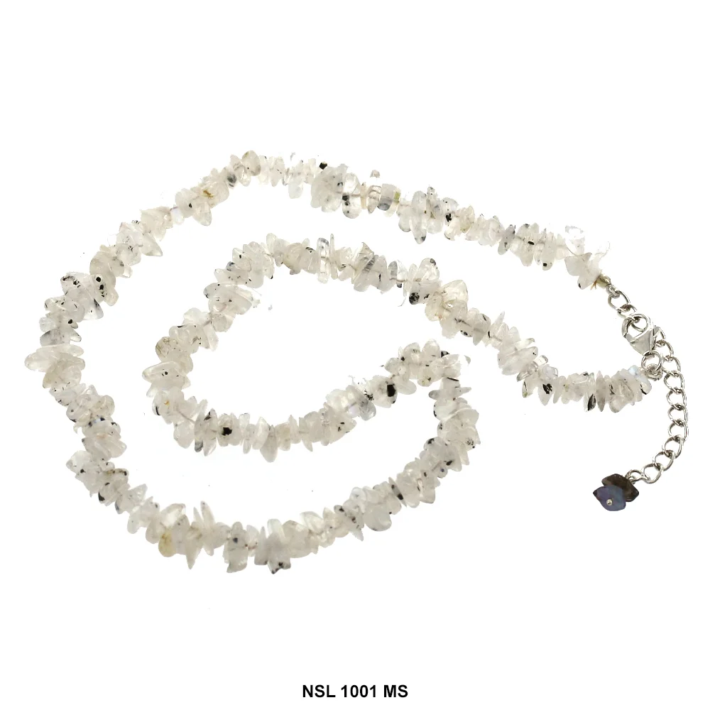 White Moon Stone Jade Necklace