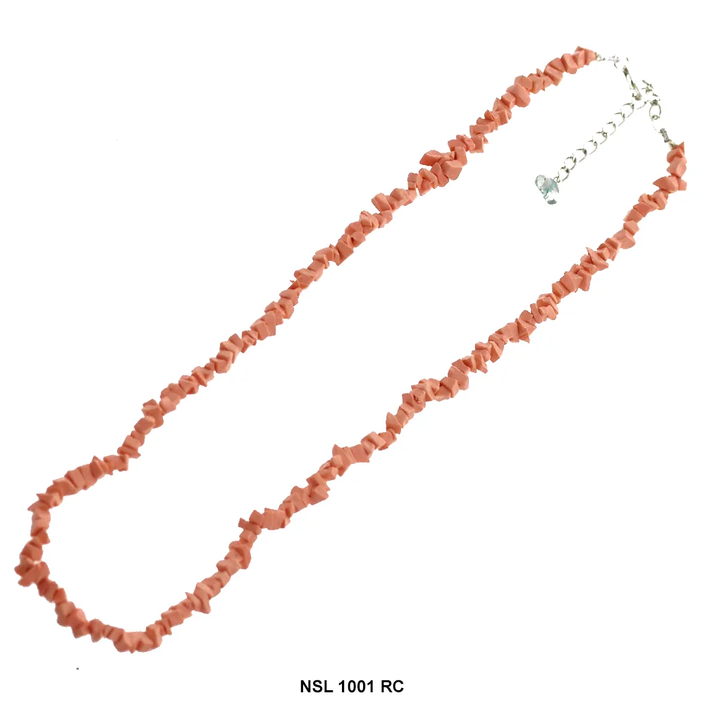 Rose Coral Stone Necklace