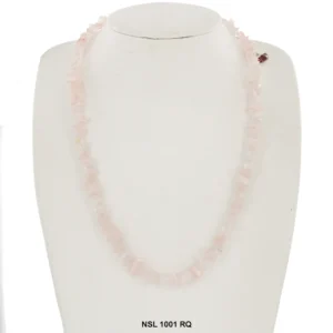Rose Quartz Stone Chips Necklace