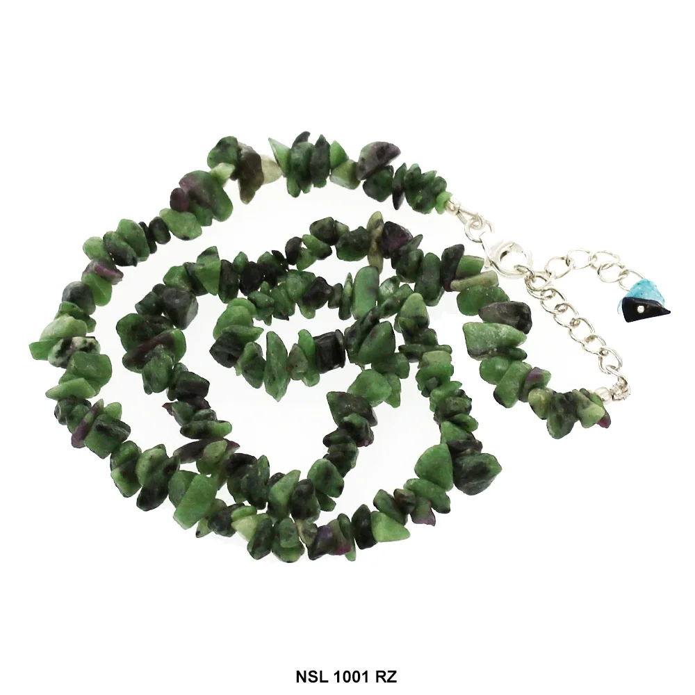 Ruby Zoisite Stone Necklace