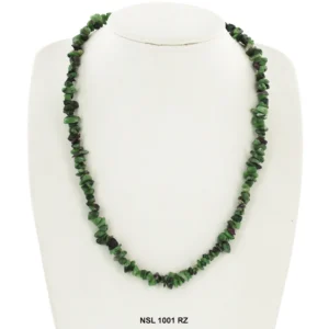 Ruby Zoisite Stone Chips Necklace