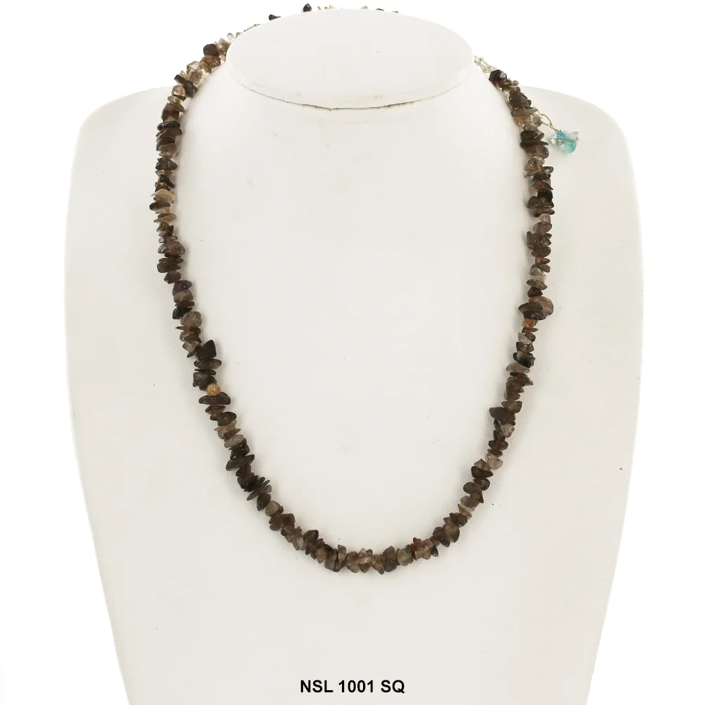 Smokey Quartz Stone Chips Necklace