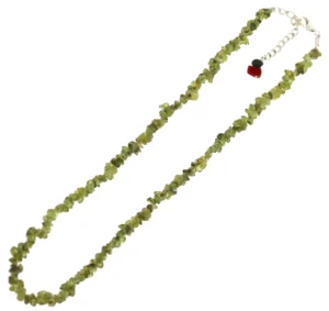Peridot Stone Chips Necklace, Peridot Stone, birthstone for August