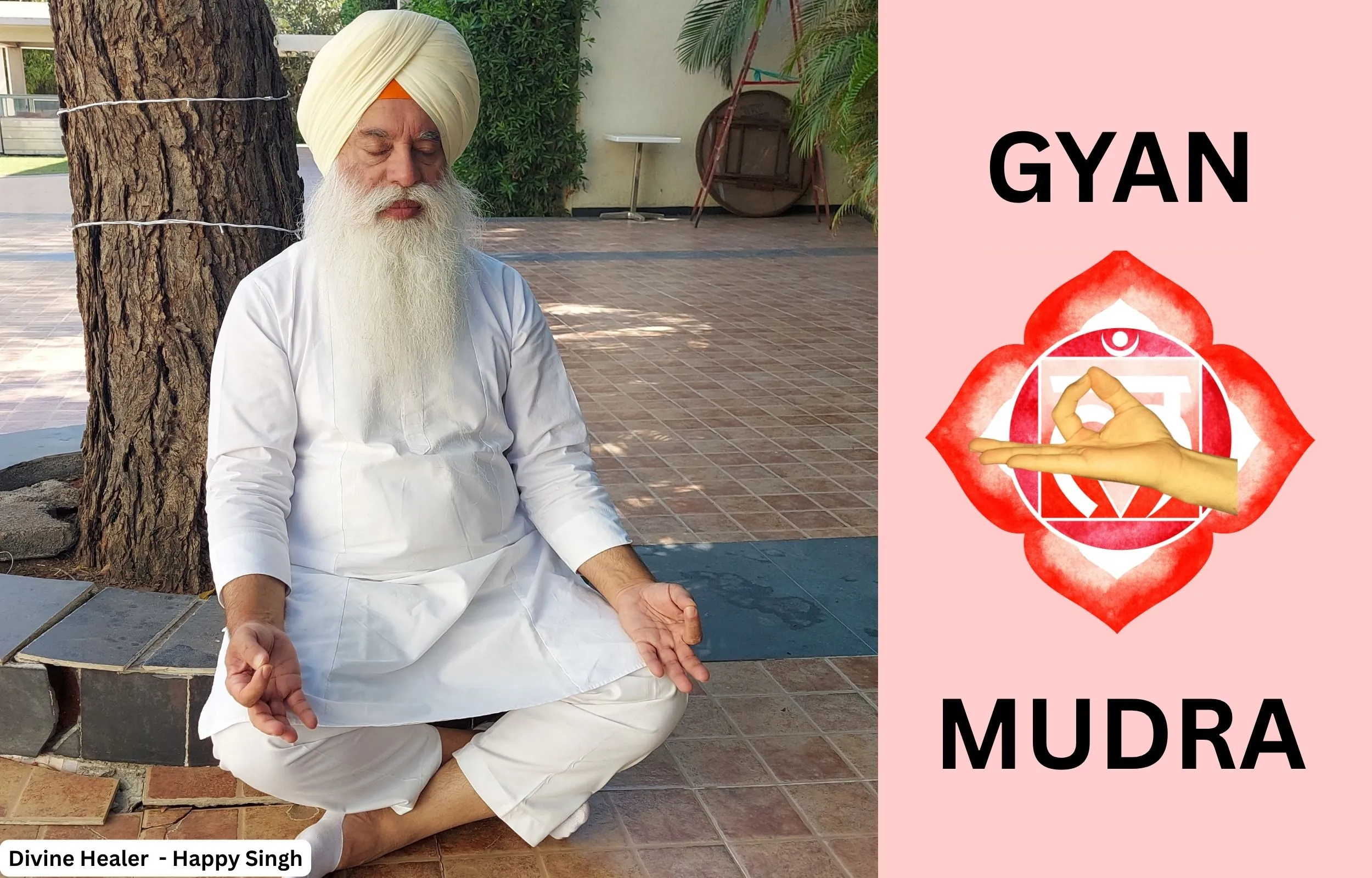 Gyan Mudra, 7 Chakra mudra, Divine Healer Happy Singh
